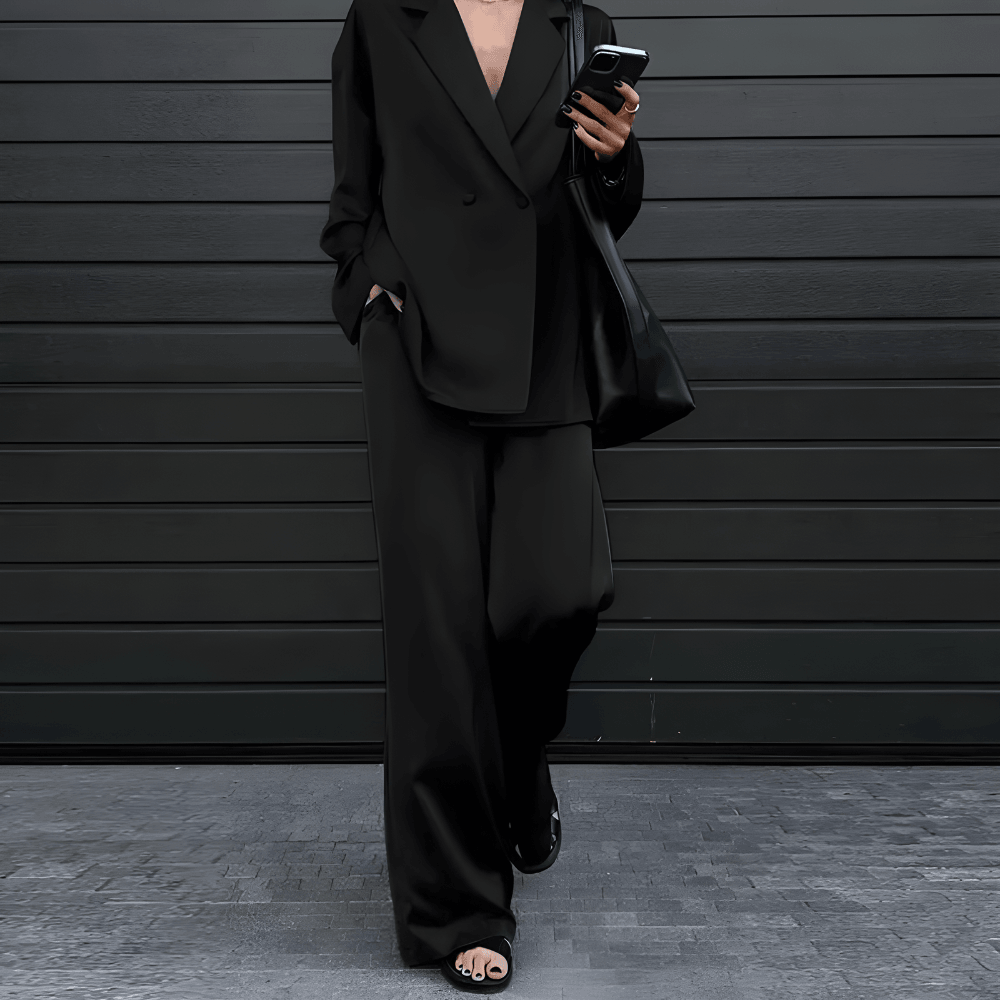 Ivyshape | Oversized, Two-Piece Office Suit