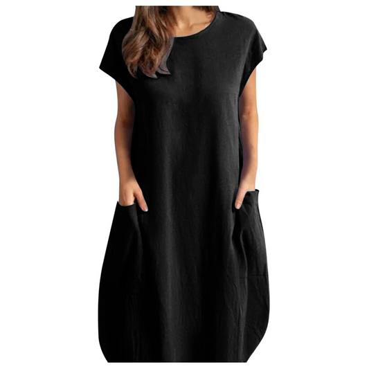 Ivyshape | Women's Oversized Vintage Dress