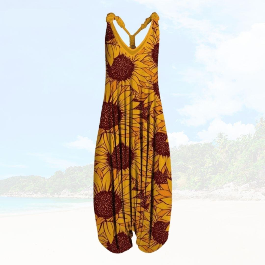 Ivyshape | Women's Beach Cool Jumpsuit Printed