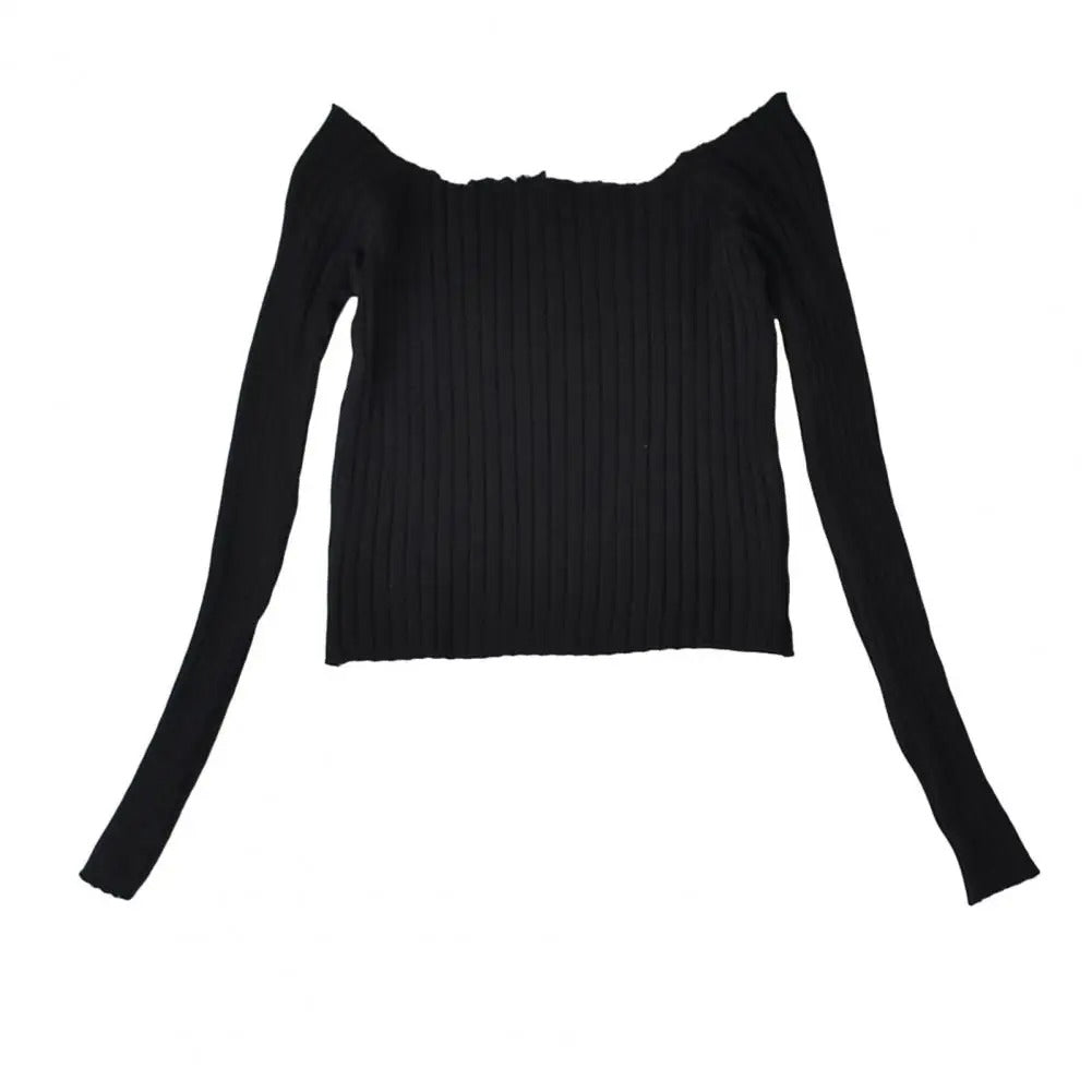 Stylish Slim Fit Knit Blouse for Women