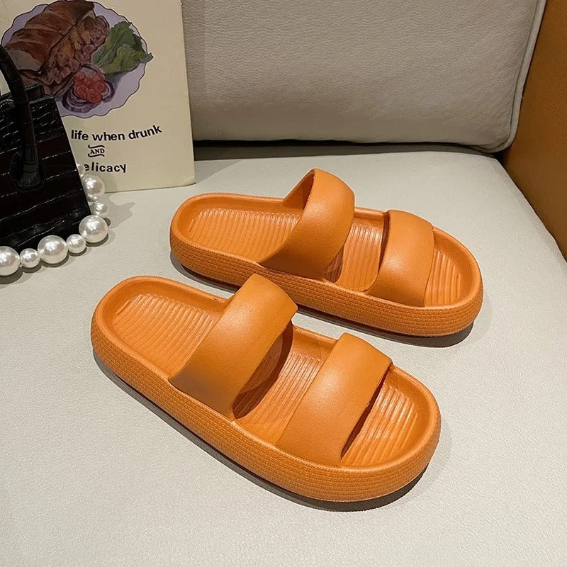 Cozy Anti-Slip Platform Slides for Women