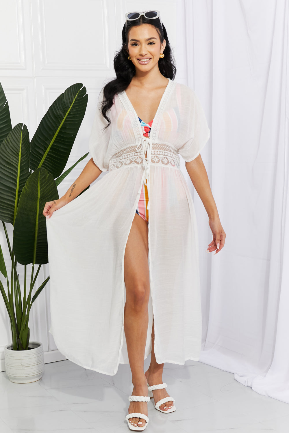 Ivyshape | West Swim Sun Goddess Knotted Maxi Cover-Up