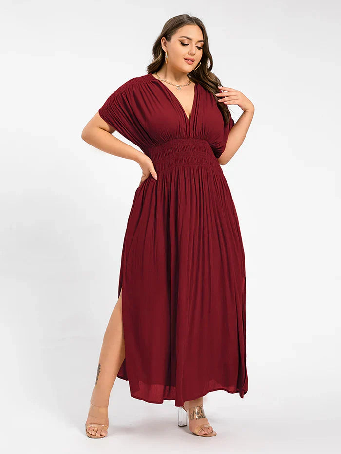 Ivyshape | Women's Chiffon Long Dress Side Slit