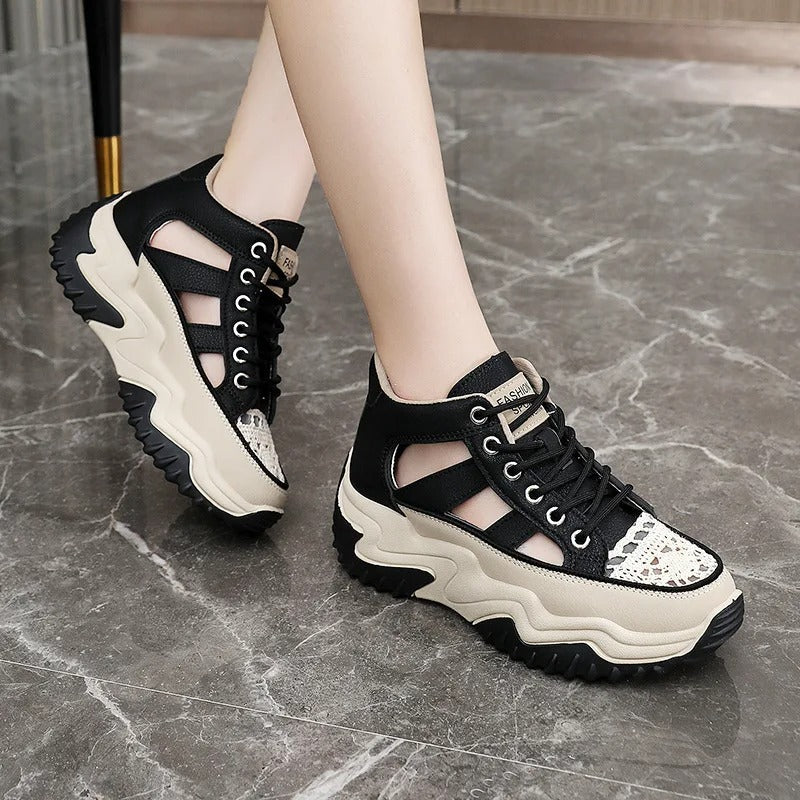 Stylish High-Top Platform Sneakers for Women