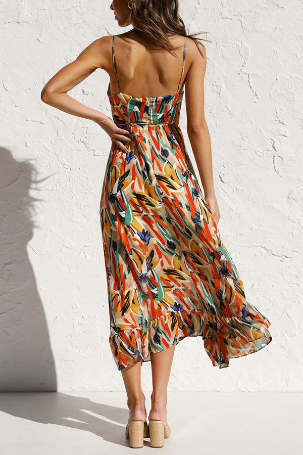 Ivyshape | Multi-Colored Midi Dress