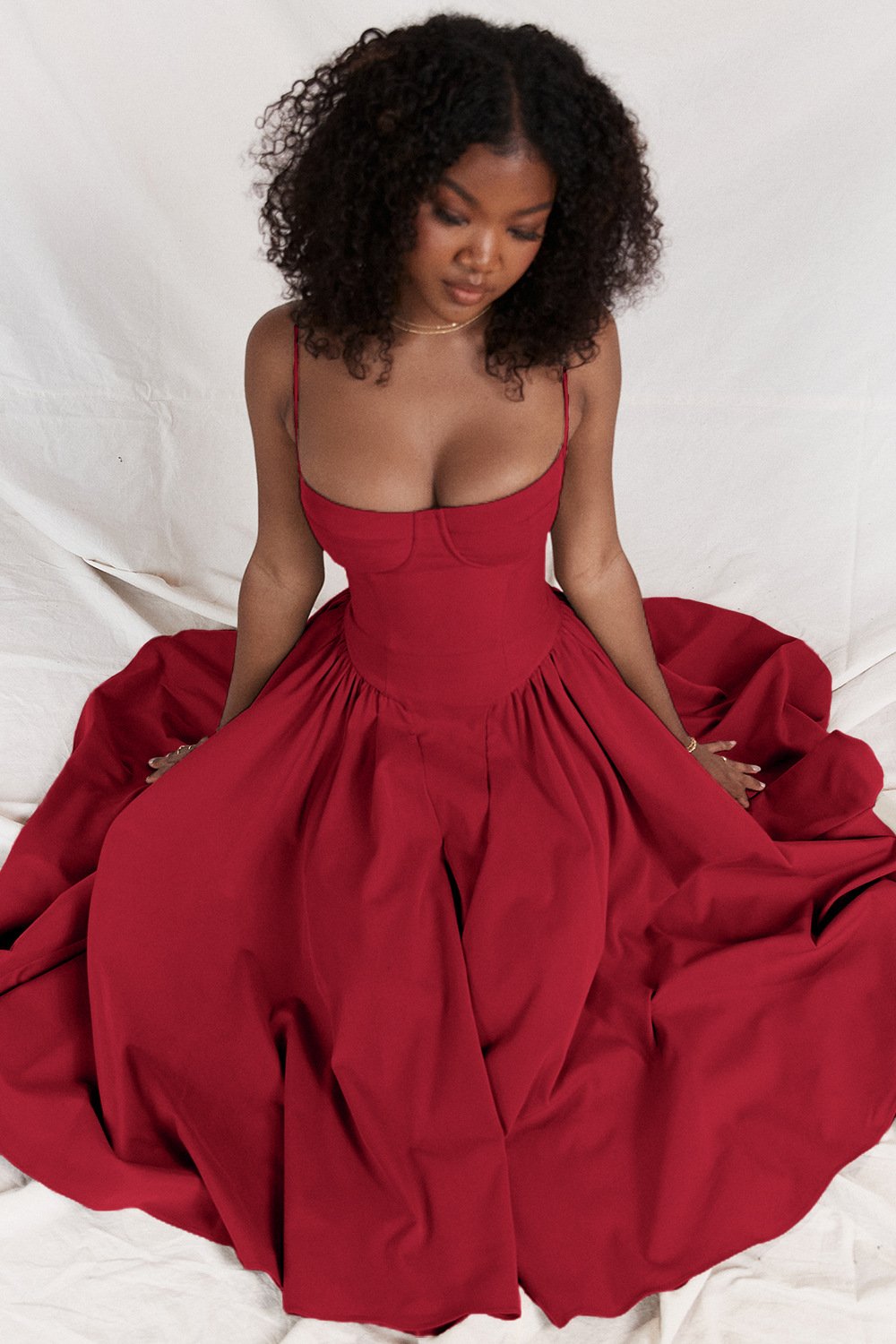 Ivyshape | Corset-Midi Dress