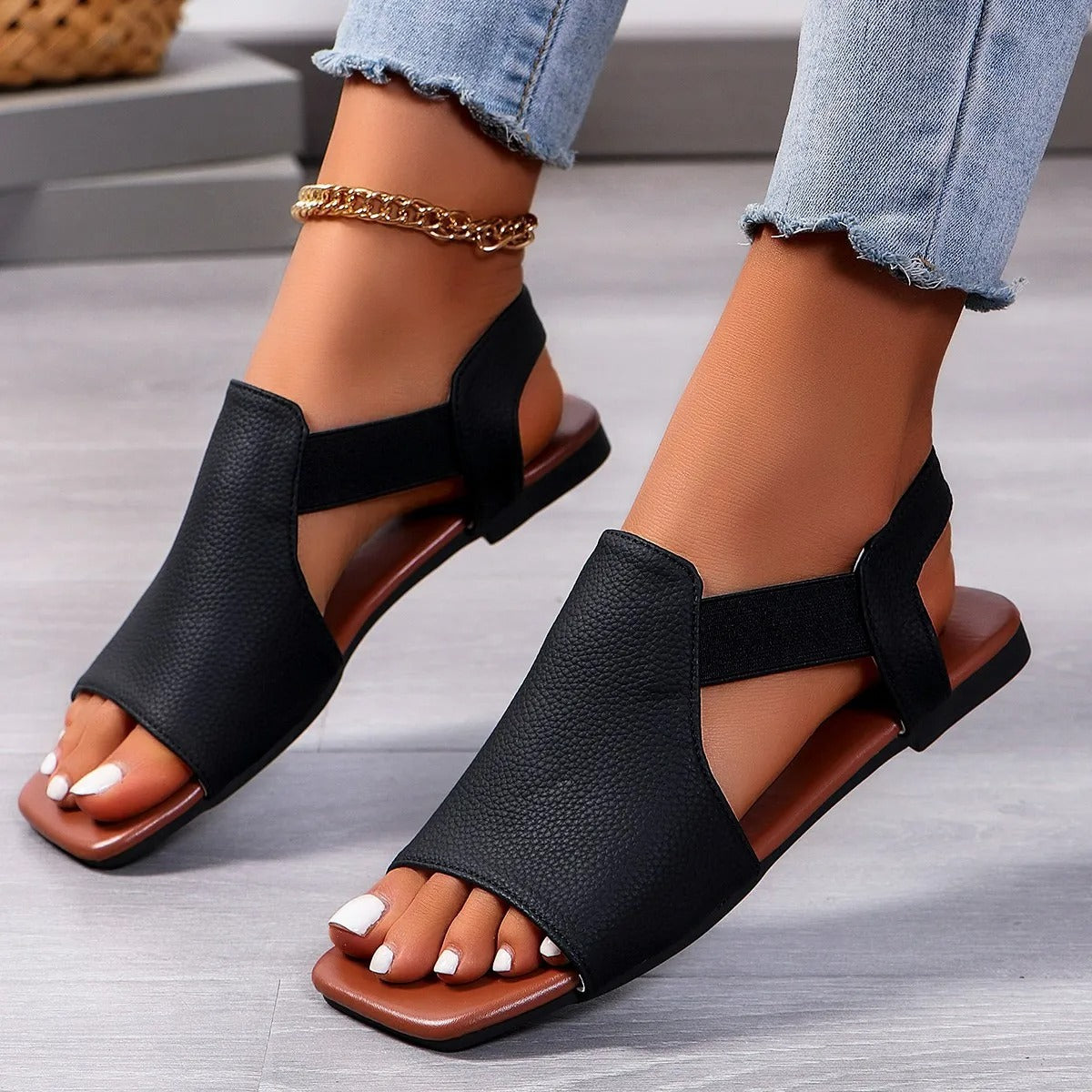 Stylish Open-Toe Slingback Sandals for Women