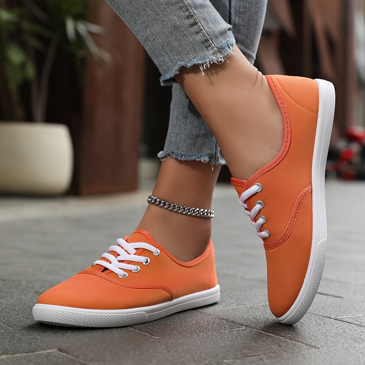 Ivyshape | Women's Chic Canvas Sneakers Lightweight