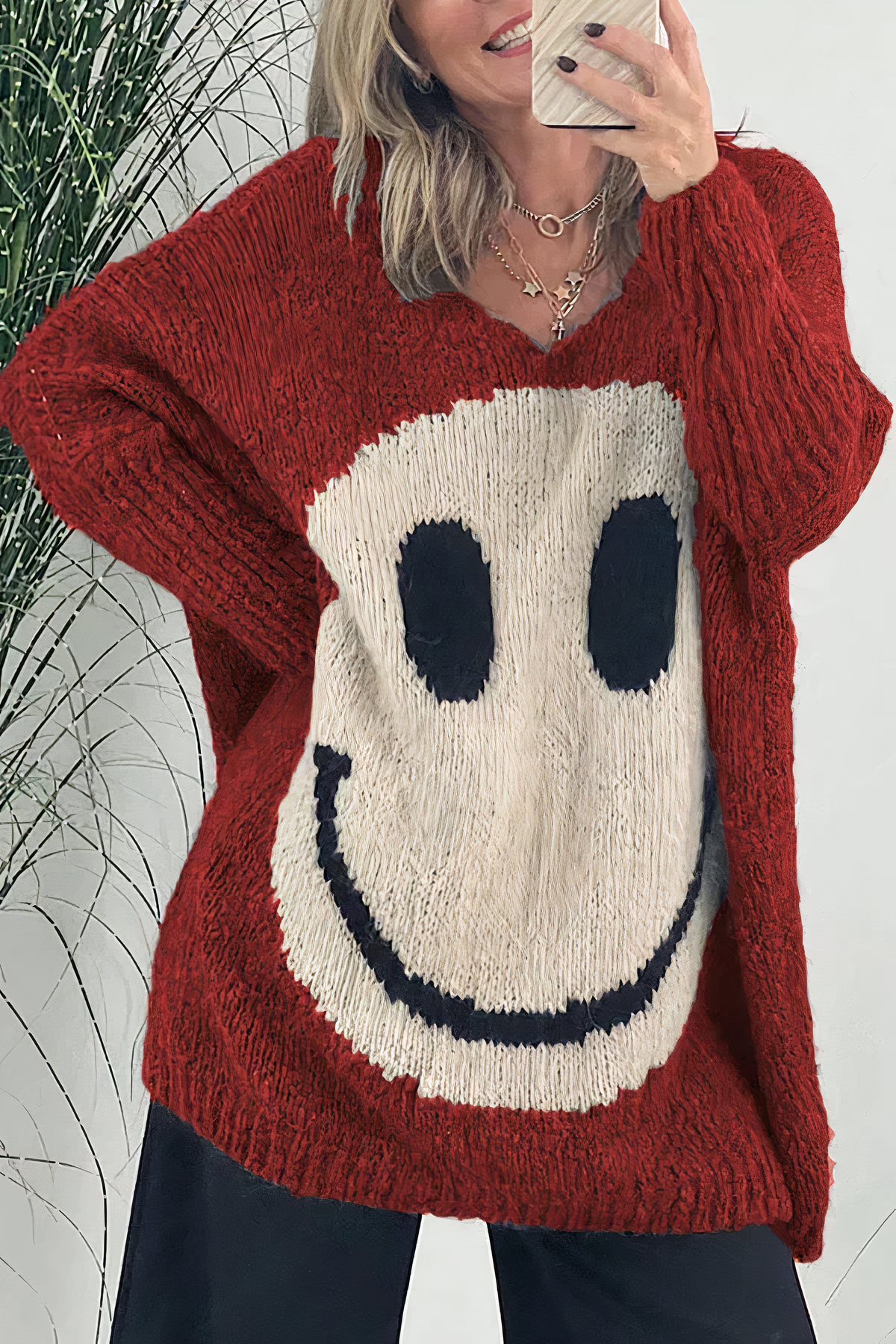 Ivyshape | Women's Smiley Sweatshirt