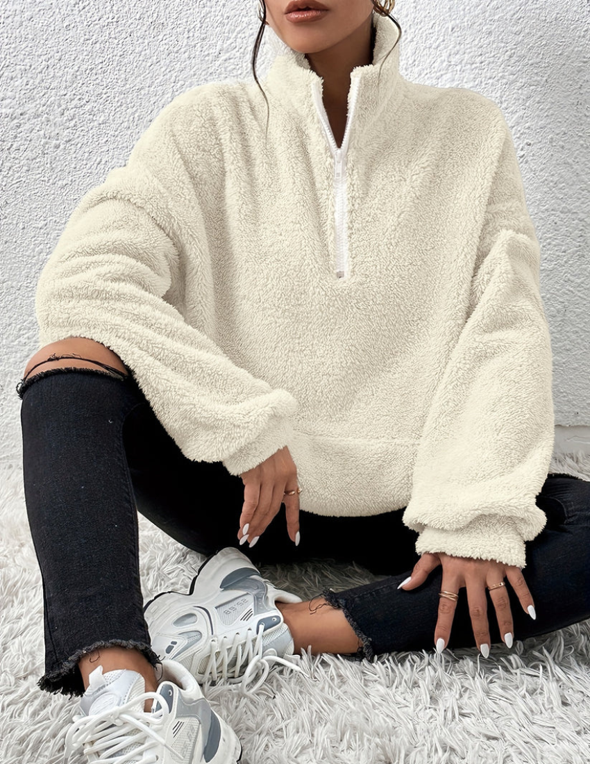 Ivyshape | Warm Fleece Winter Sweater for Women