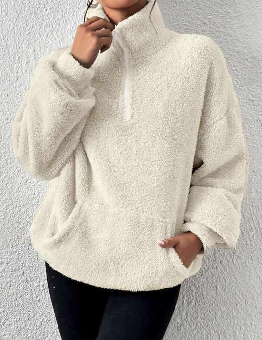 Ivyshape | Warm Fleece Winter Sweater for Women