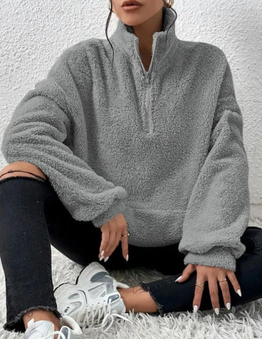 Ivyshape | Warm Fleece Winter Sweater for Women