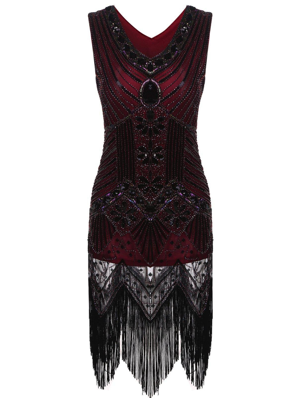 Sequined Fringe Dress