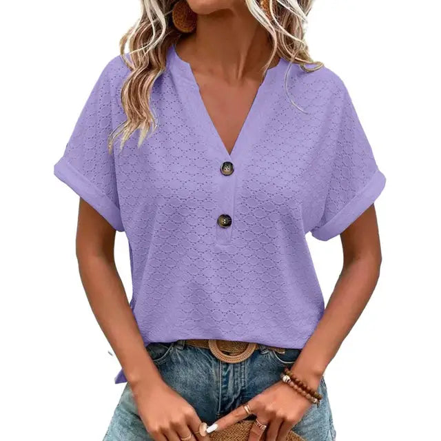 Ivyshape | Women's V-Neck Top