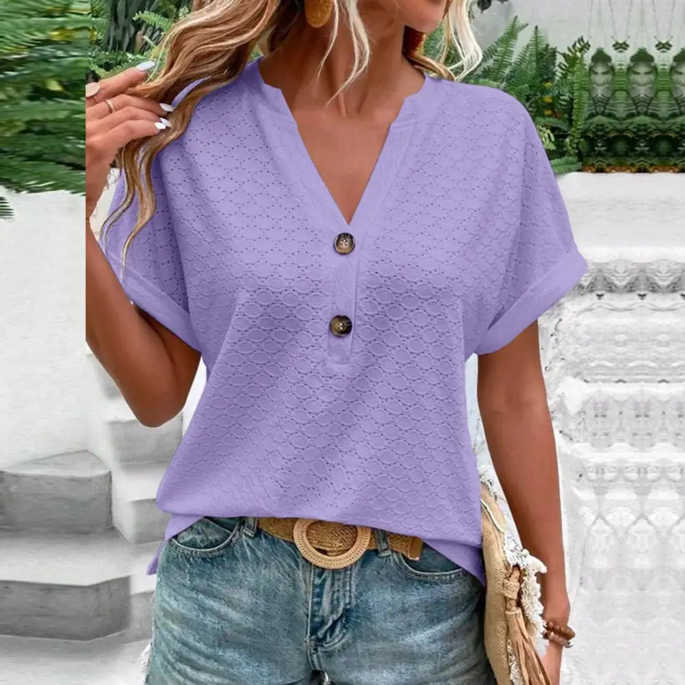 Ivyshape | Women's V-Neck Top