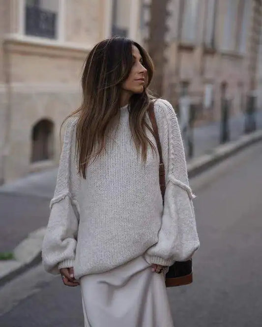 IvyShape - Fluffy Oversized Knit Sweater