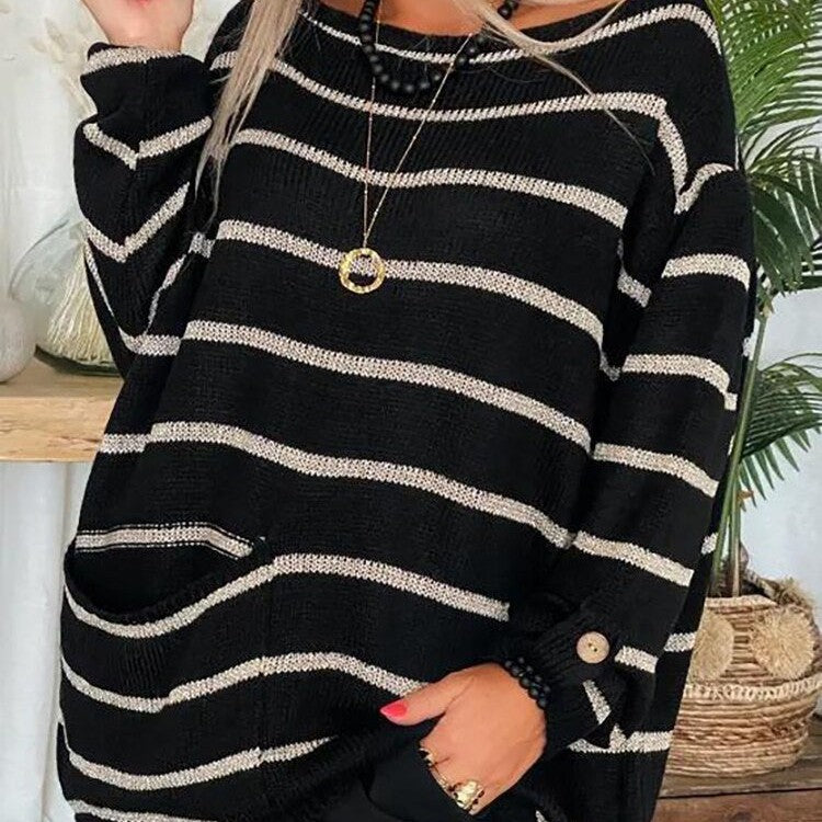 Ivyshape | Stylish Striped Sweater