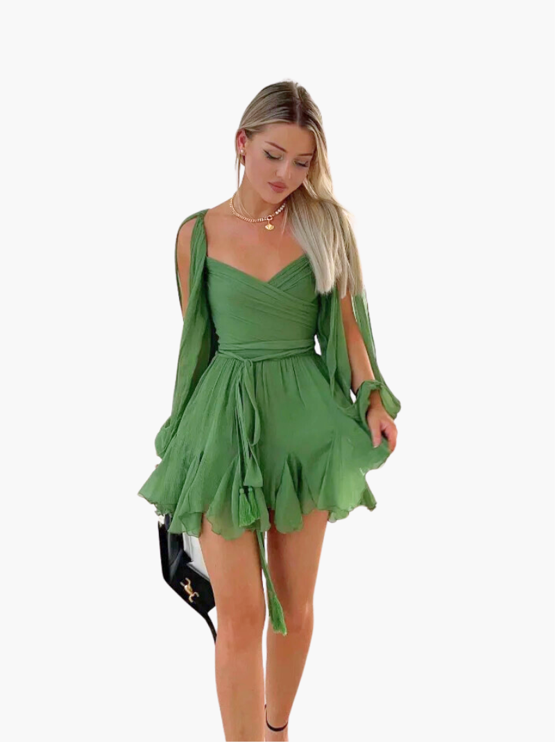 Ivyshape | Women's Elegant Tulle Mini Dress Chic