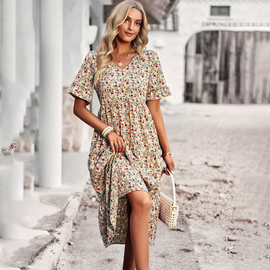 Summer Floral Midi Dress | Ideal for Summer