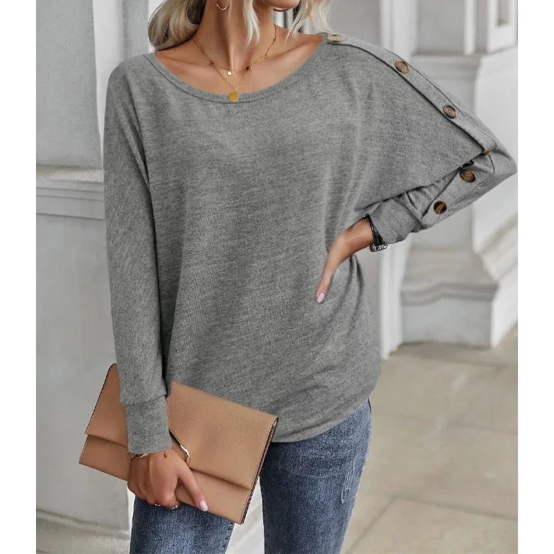 Ivyshape | Loose Round Neck Stylish Sweater