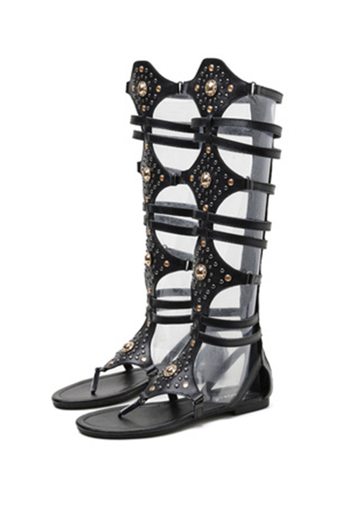 Zipper Gladiator Sandals