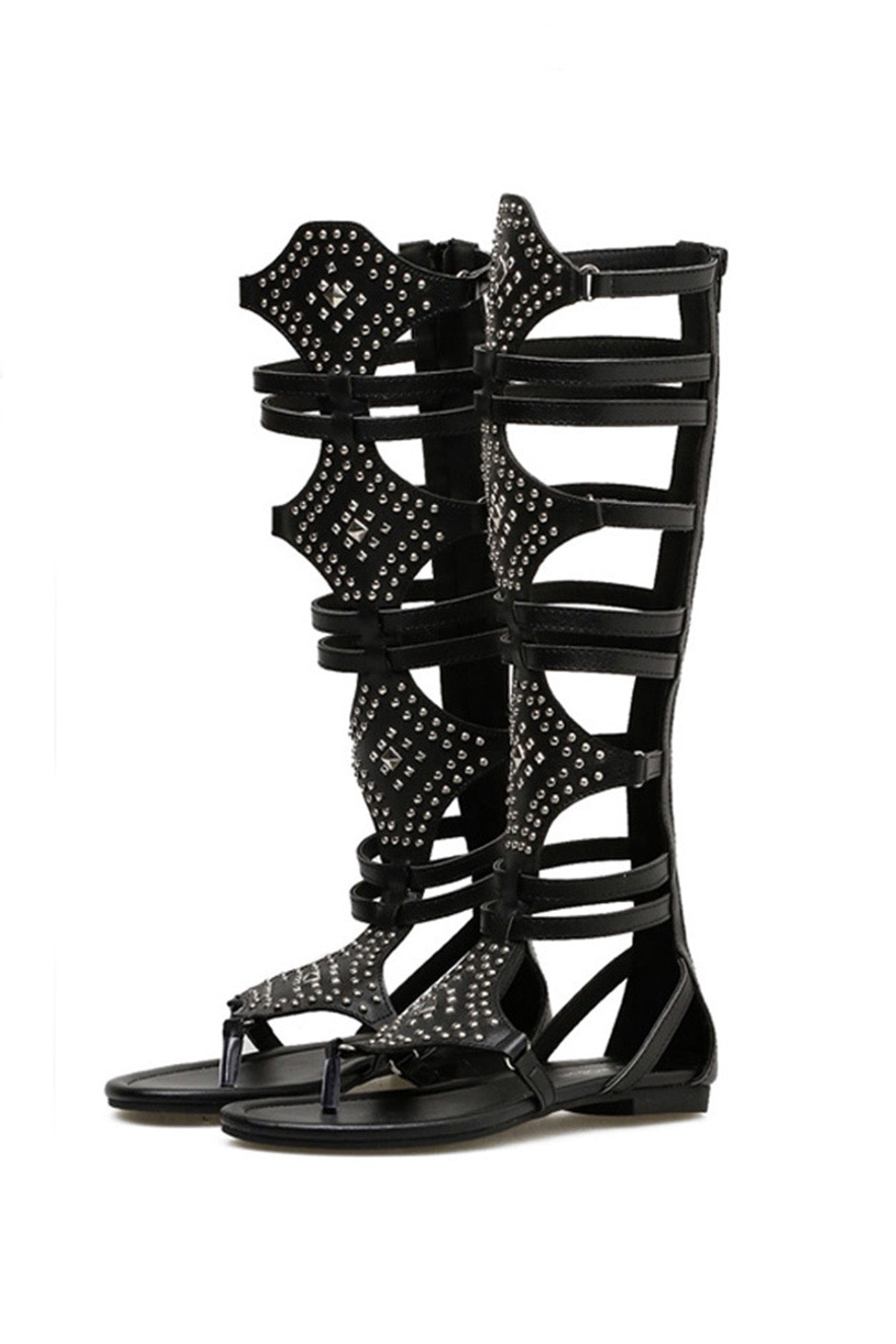 Zipper Gladiator Sandals