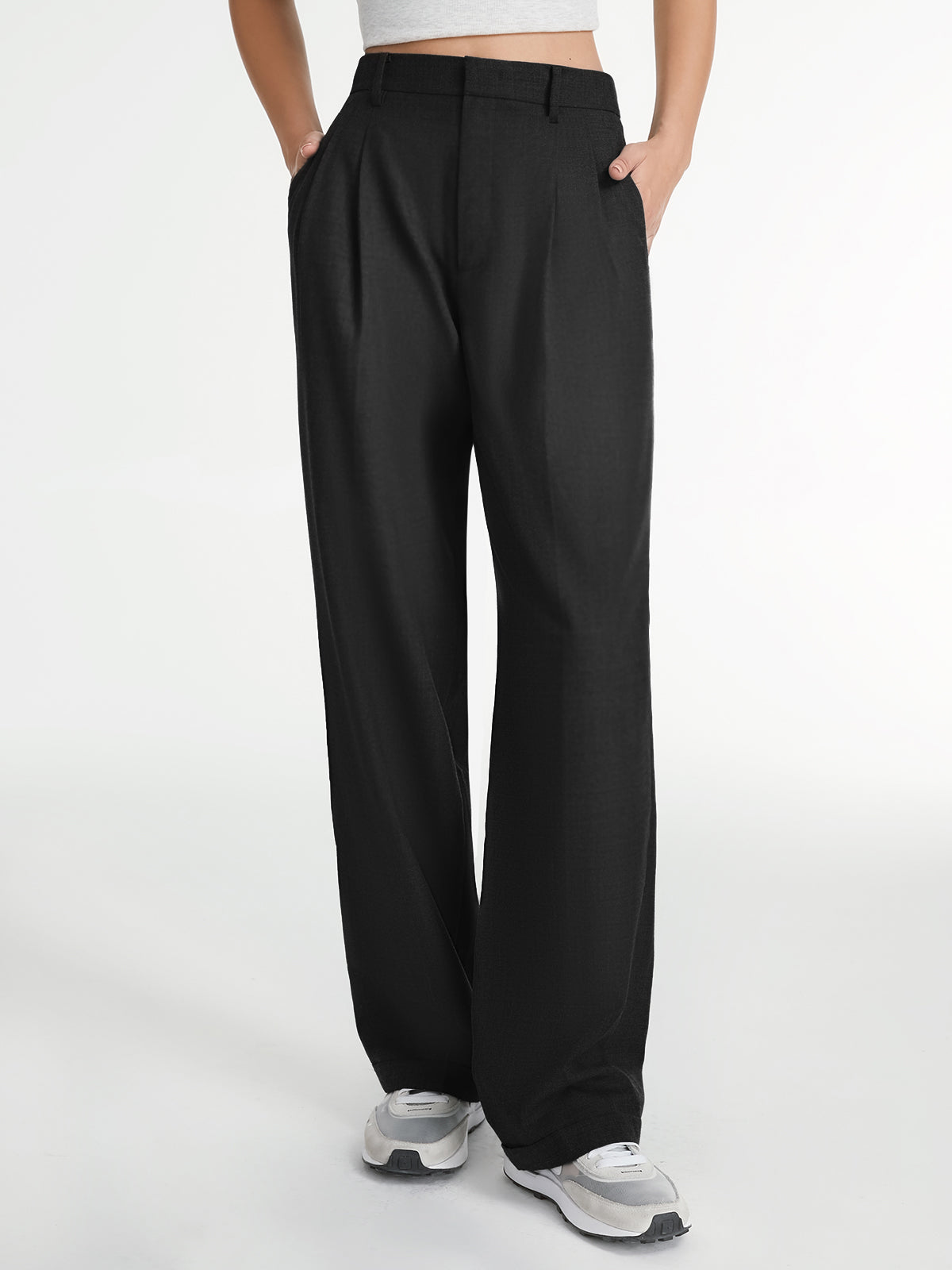 Ivyshape | Straight Leg Dress Pants for Women