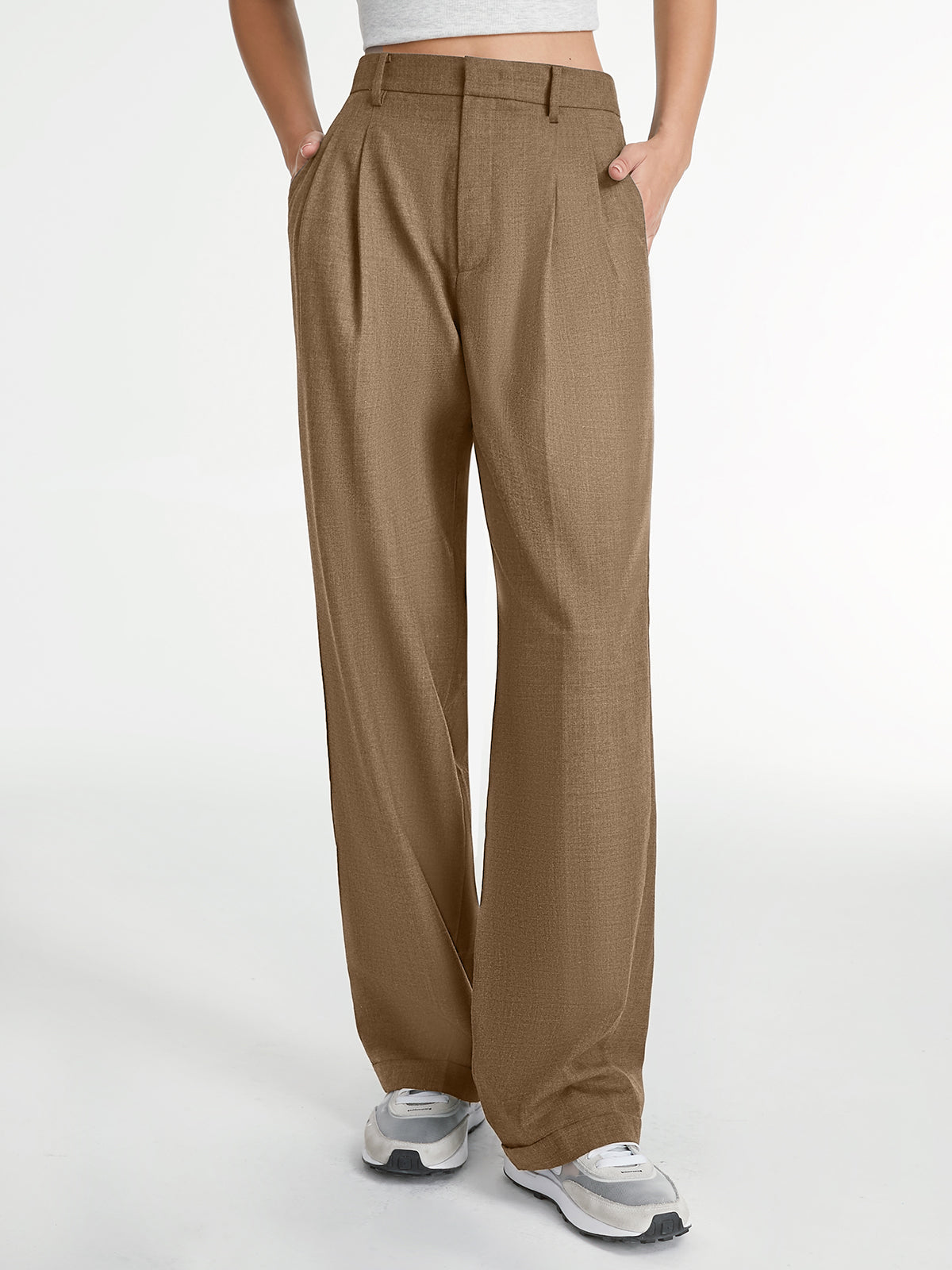 Ivyshape | Straight Leg Dress Pants for Women