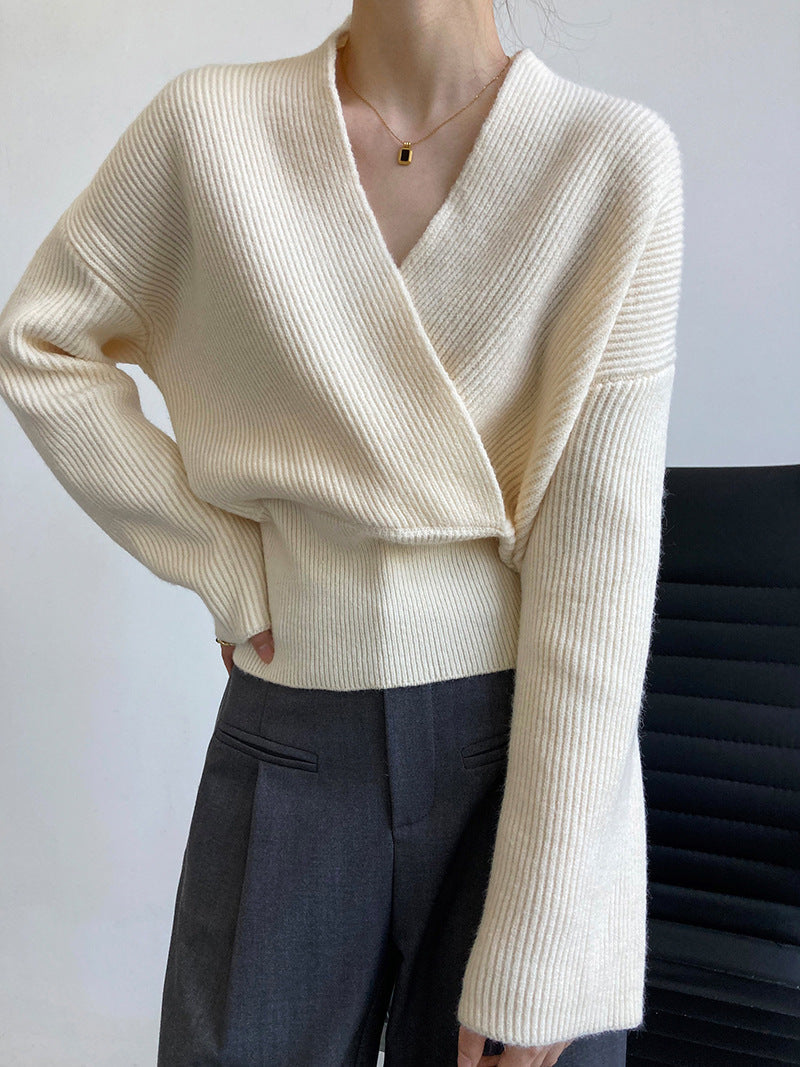 Ivyshape | Women's Wrap Sweater for Fall Chic & Comfortable