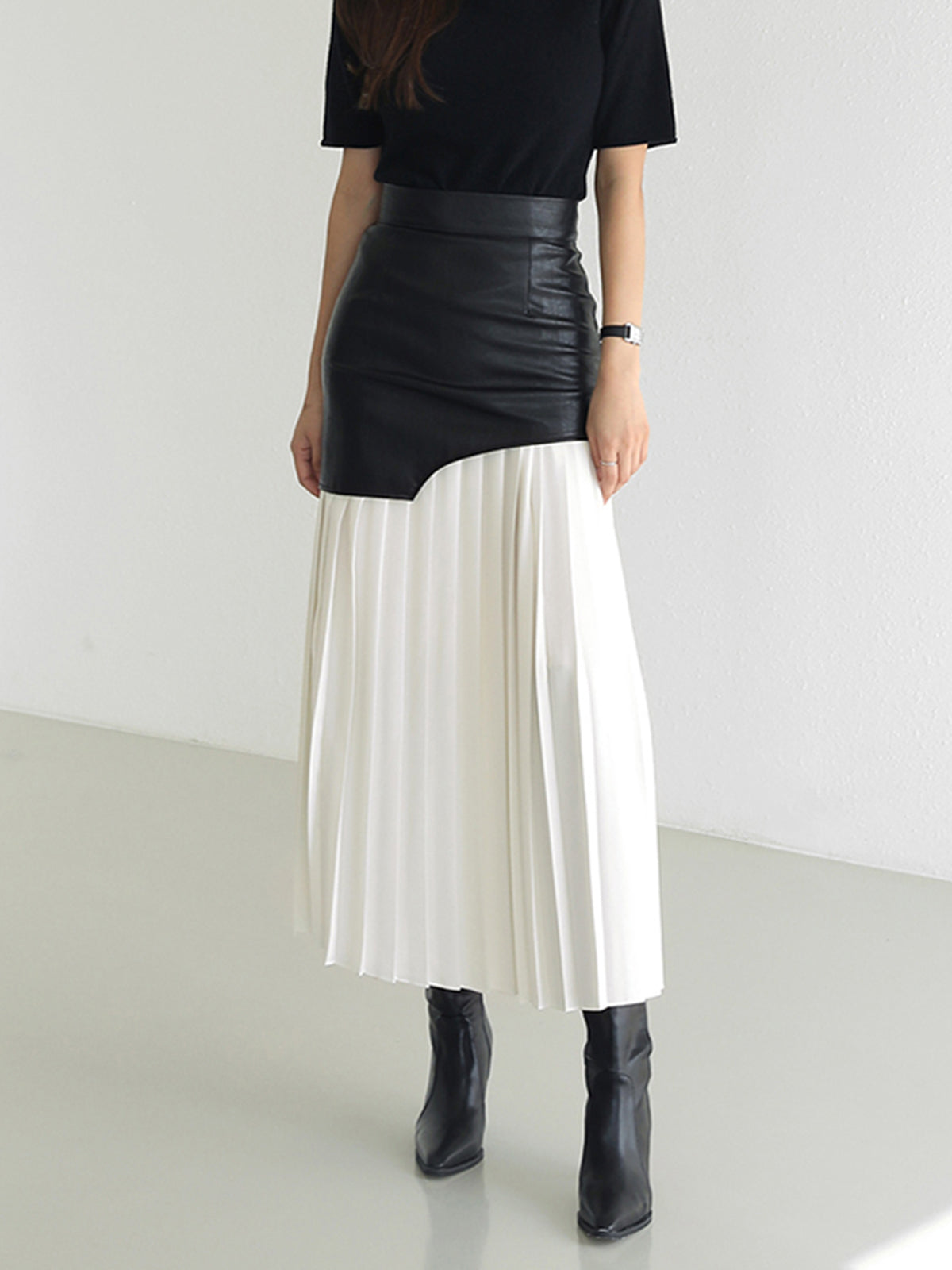 Ivyshape | Stylish Midi Skirt