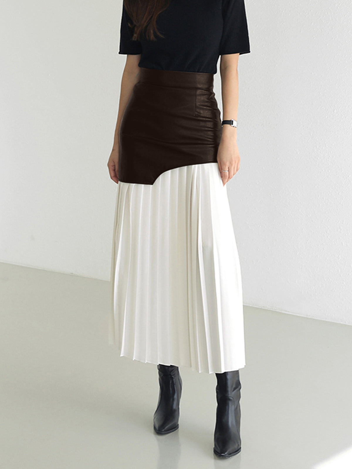 Ivyshape | Stylish Midi Skirt