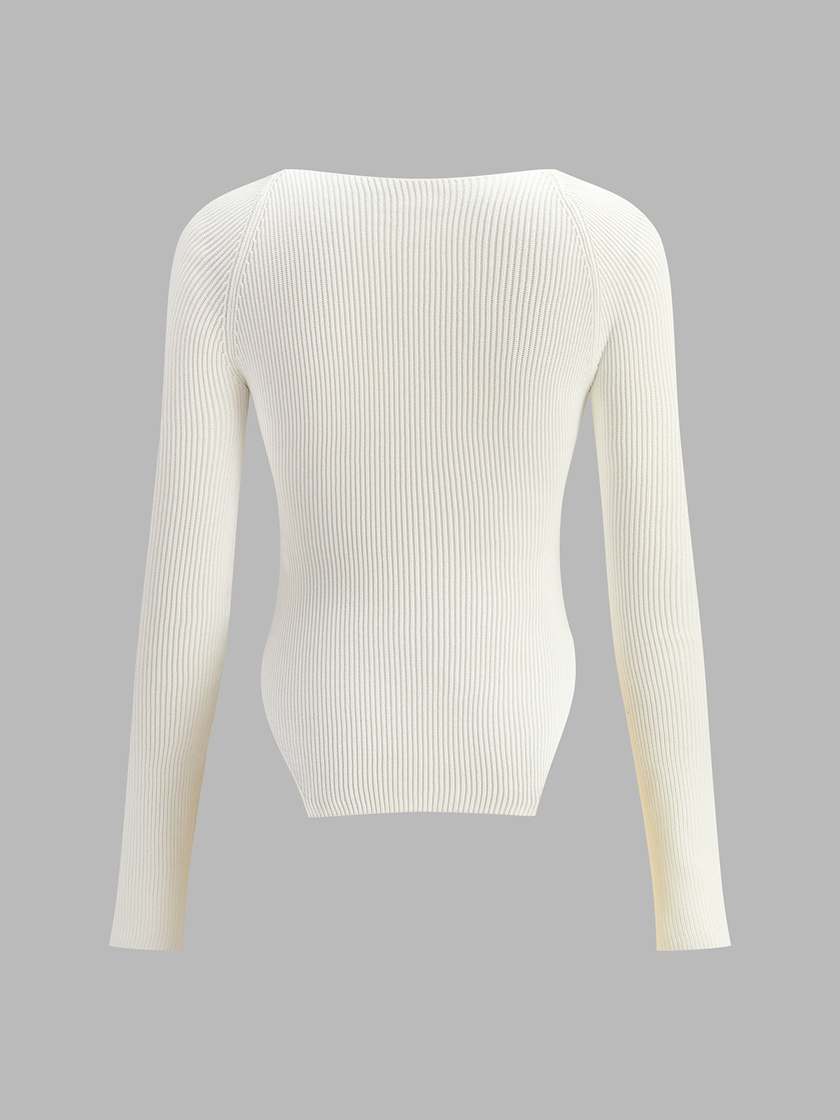 Ivyshape | Stylish Long Sleeve Knit Top Blouse for Women