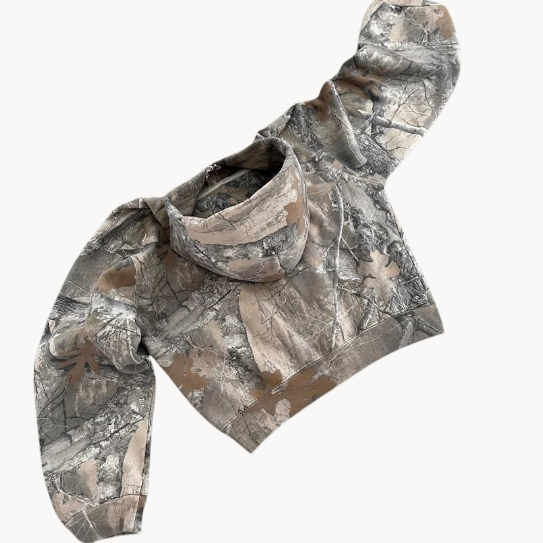 Ivyshape | Camo Hoodie Plus Size Comfort and Stylish Camo Look