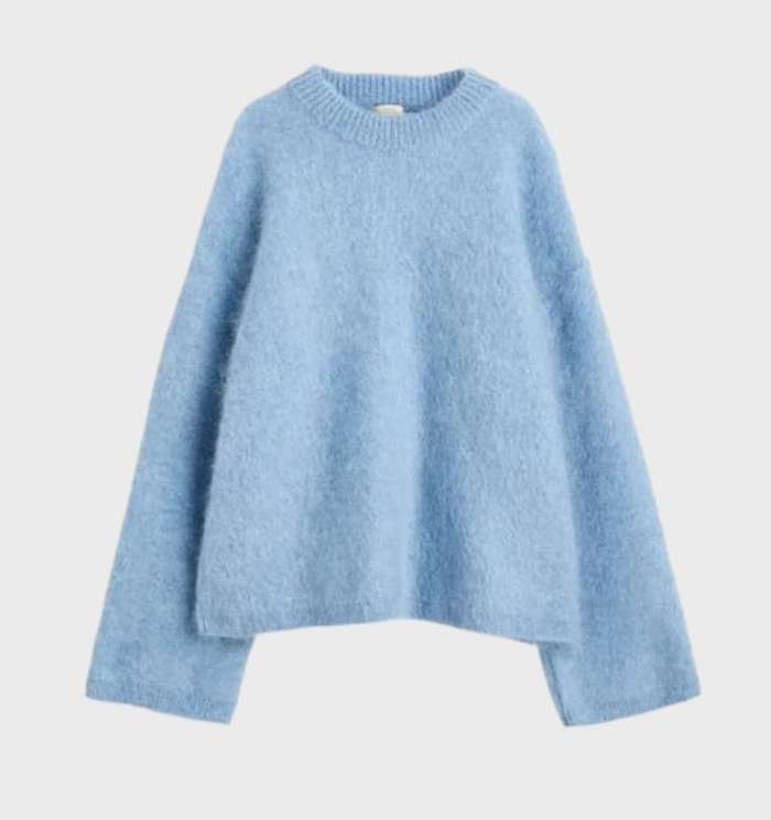 Ivyshape | Women's Simple Mohair Round Neck Relaxed Sweater