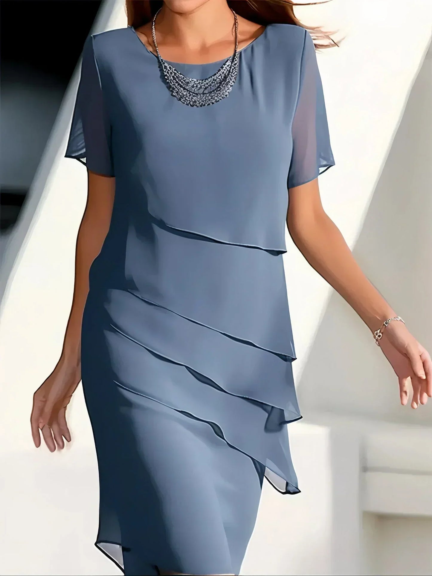 Ivyshape | Elegant Layered Dress