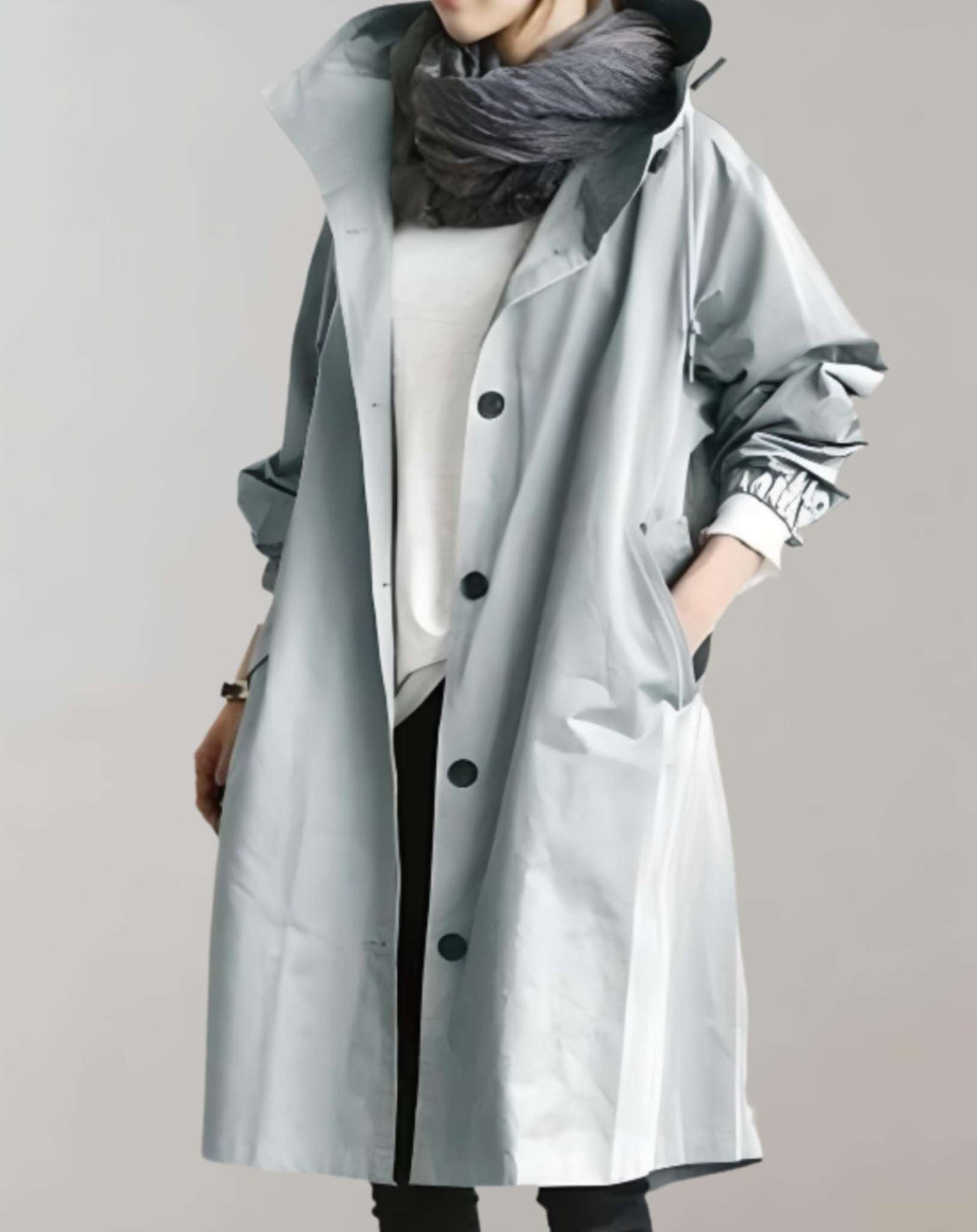 IvyShape | Trench Coat with Hood