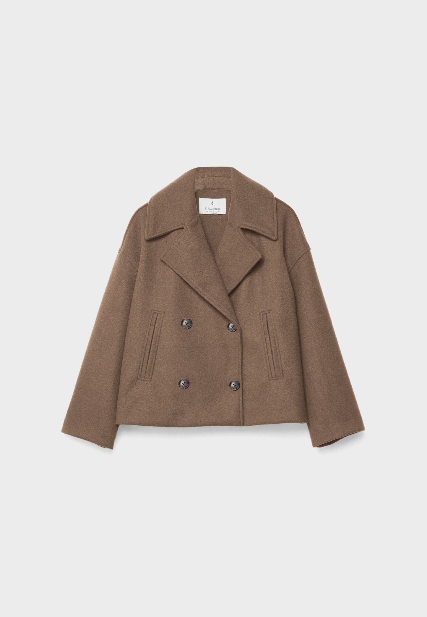 Ivyshape | Short Double-Breasted Coat