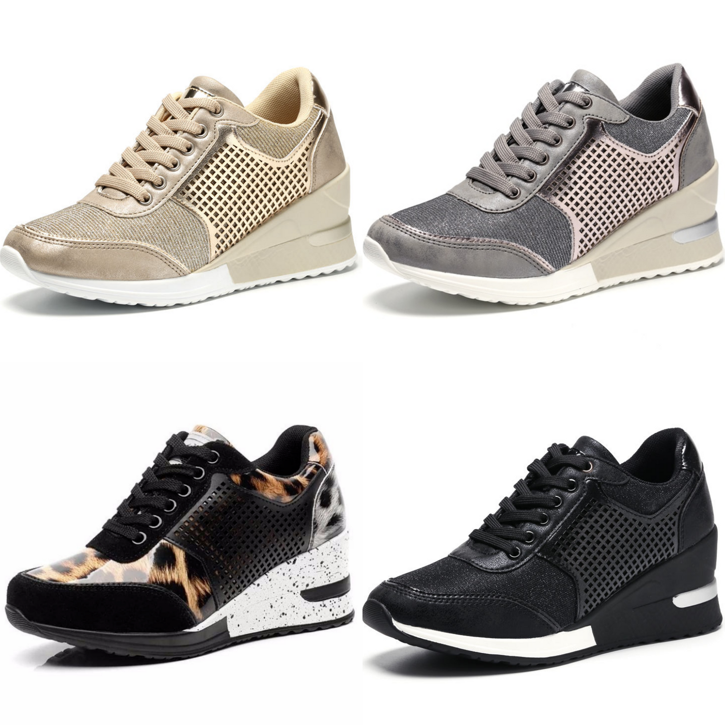 Ivyshape | Women's Wedge Sneakers for Style and Comfort