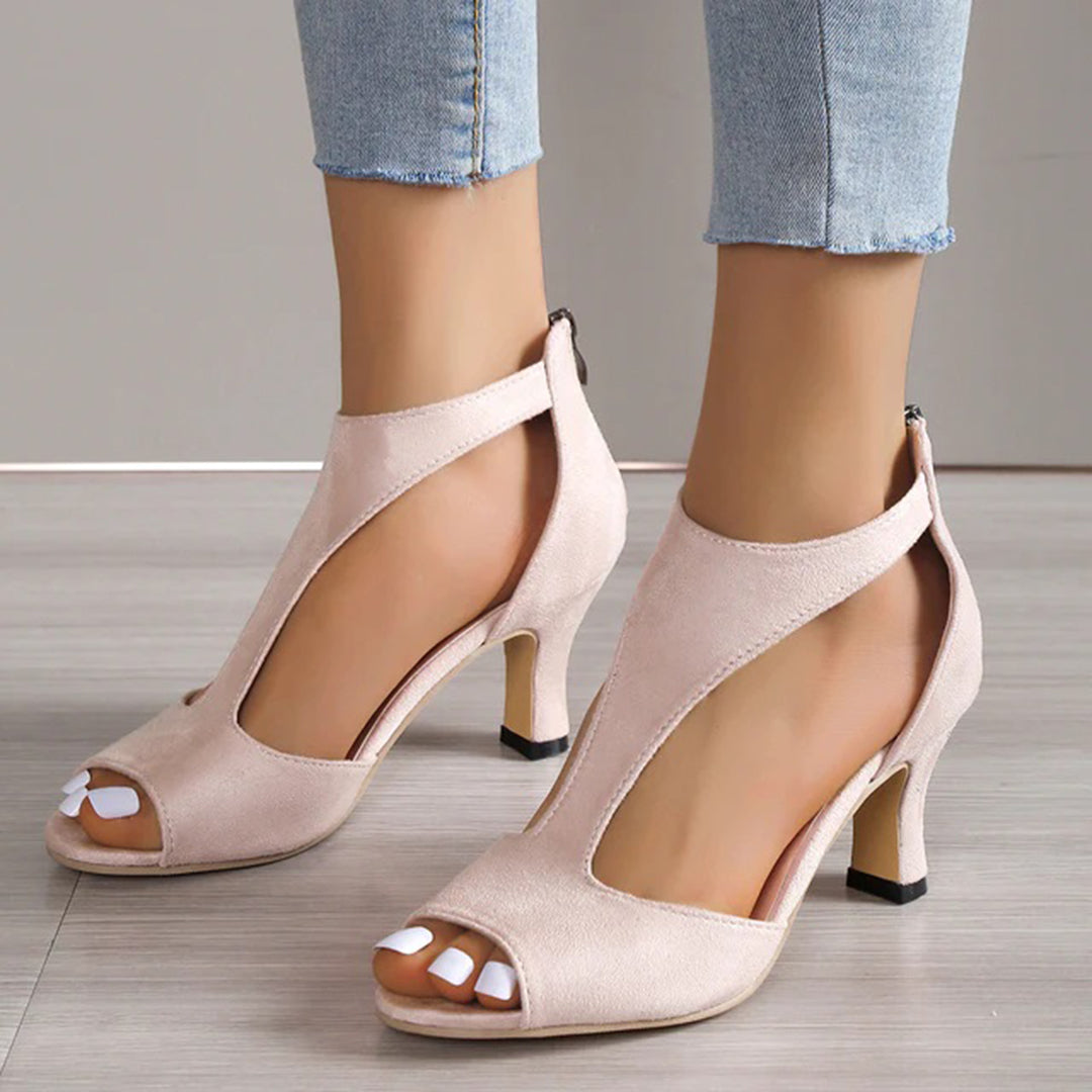 Elegant Peep Toe Heels