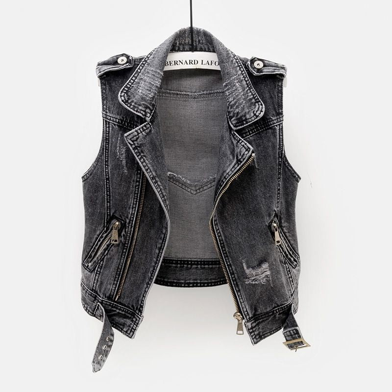 Ivyshape | Denim Vest for Women