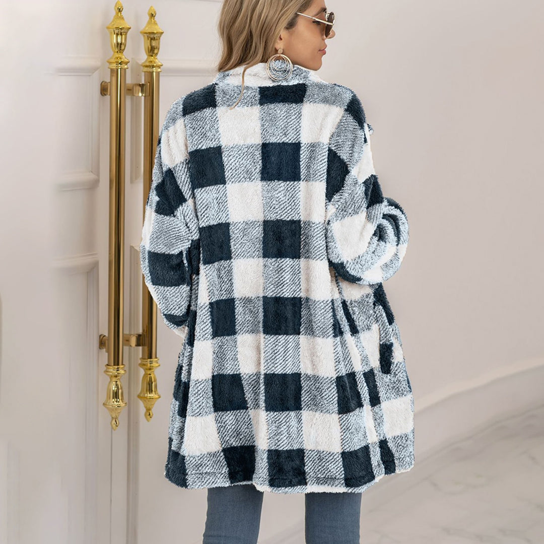 Ivyshape | Comfortable Checked Coat