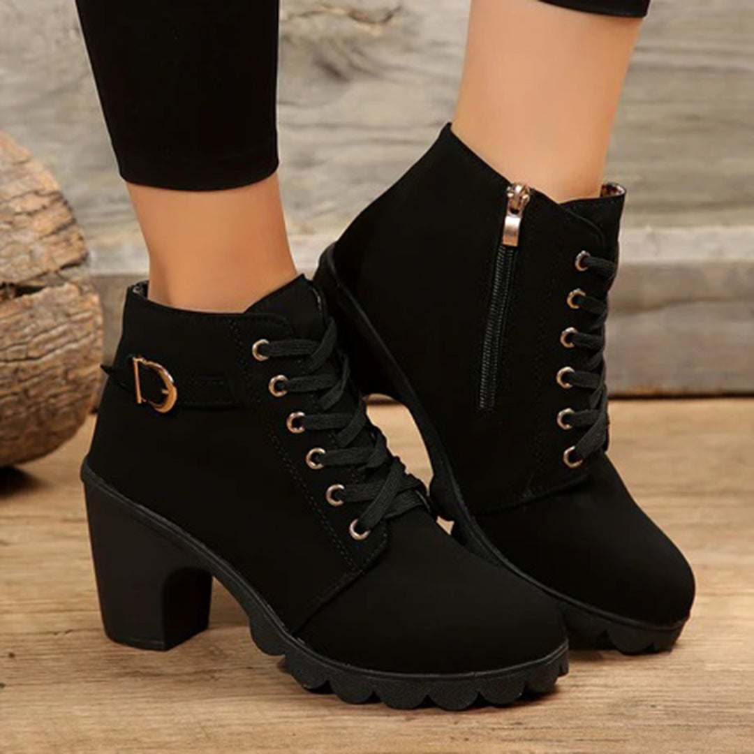 Ivyshape | Stylish Winter Ankle Boots for Women