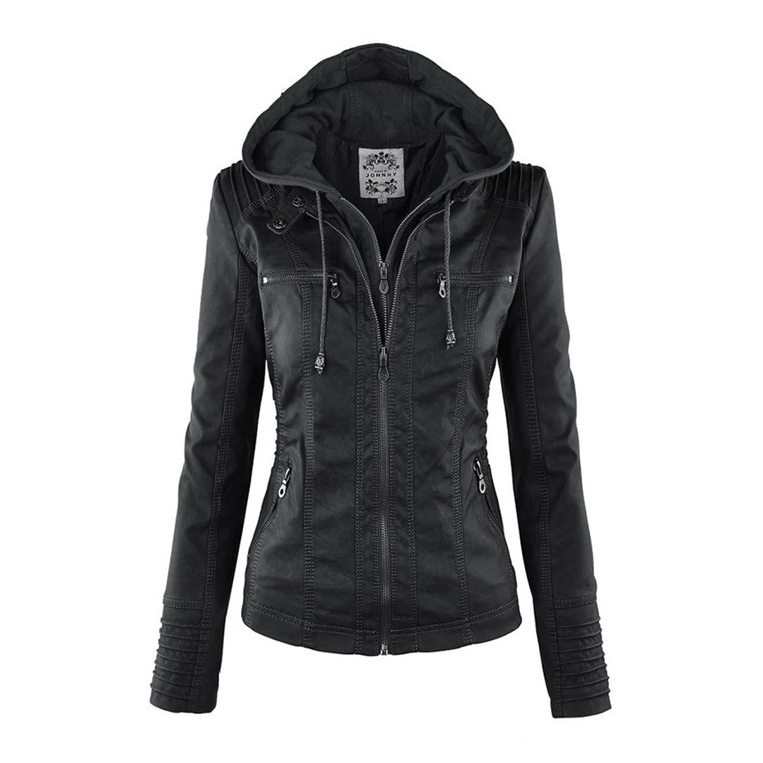 Weatherproof women's jacket with hood