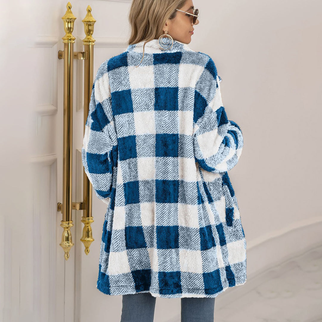 Ivyshape | Comfortable Checked Coat