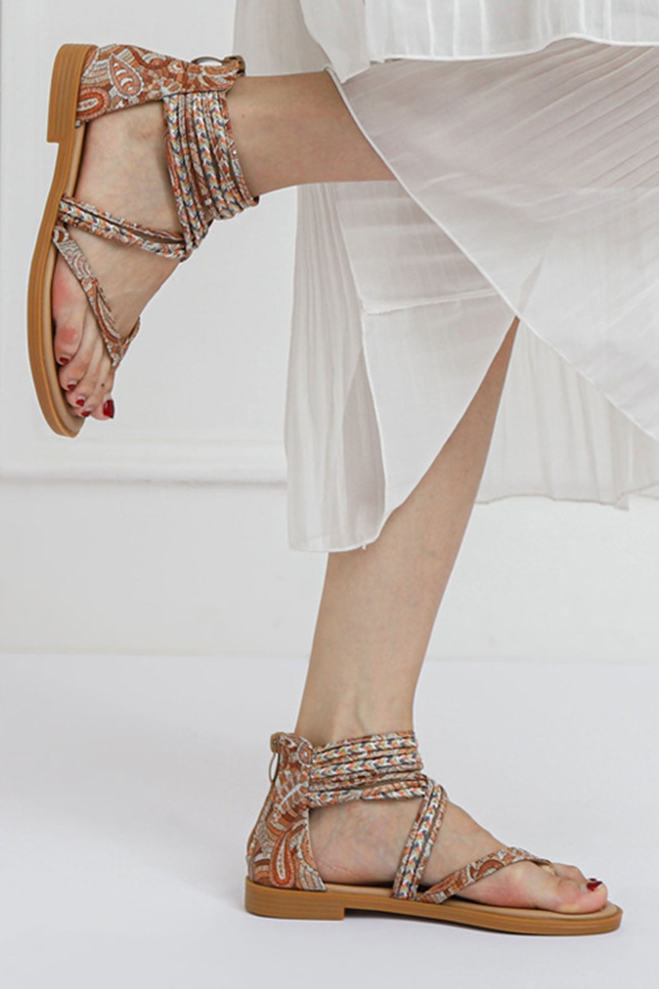 Ivyshape | Women's String Sandals Bohemian