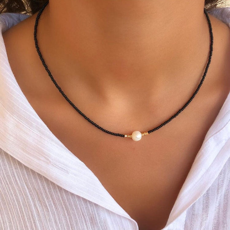 Ivyshape | Classic Pearl Necklace with Fine Shine