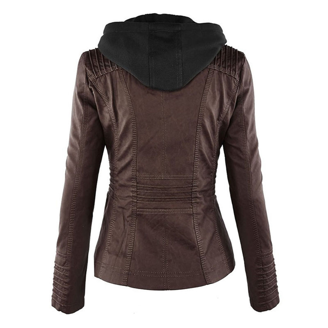 Weatherproof women's jacket with hood