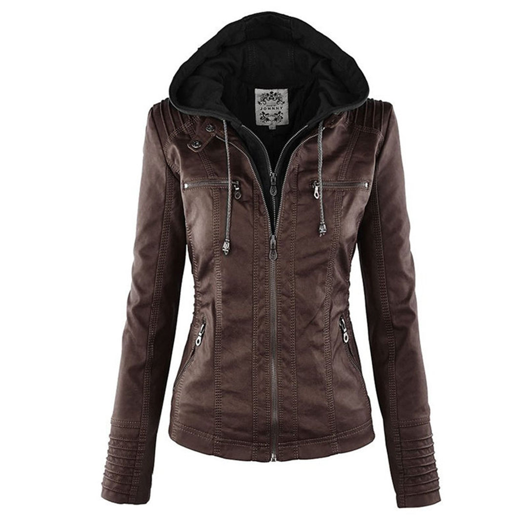 Weatherproof women's jacket with hood