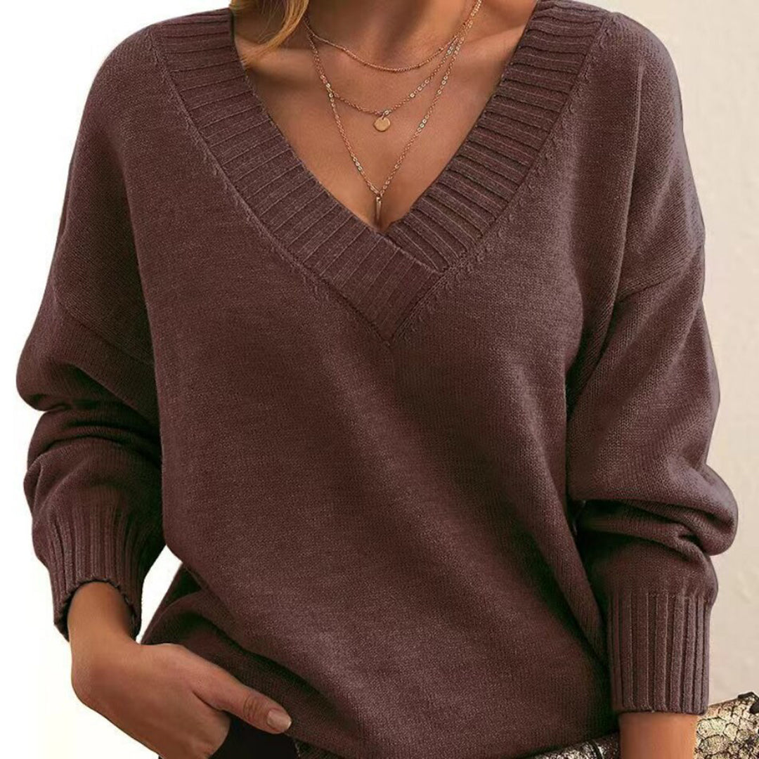 Ivyshape | Warmer V-Neck Sweater