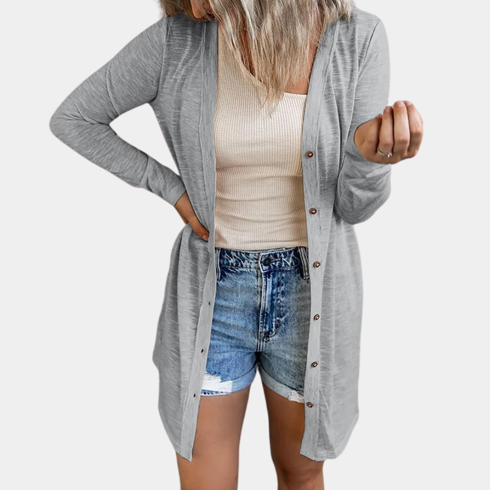 Ivyshape | Simple Ladies Cardigan